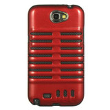 SAM GALAXY NOTE 2 HYBRID SKELETON BLACK CRYSTAL SKIN +/Black