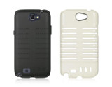 SAM GALAXY NOTE 2 HYBRID SKELETON BLACK CRYSTAL SKIN +/Black