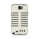 SAM GALAXY NOTE 2 HYBRID SKELETON BLACK CRYSTAL SKIN +/Black