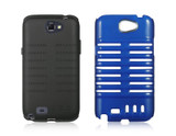 SAM GALAXY NOTE 2 HYBRID SKELETON BLACK CRYSTAL SKIN + BLUE/Black