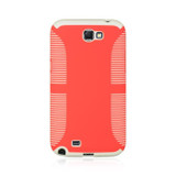 SAMSUNG GALAXY NOTE 2 EZ GRIP WHITE SKIN+RED CASE/Red