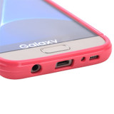 SAMSUNG GALAXY S7 EDGE DOTTED TPU BACK CASE - HOT PINK