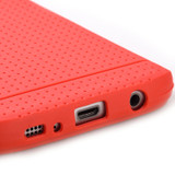 SAMSUNG GALAXY S7 EDGE DOTTED TPU BACK CASE - RED