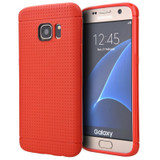 SAMSUNG GALAXY S7 EDGE DOTTED TPU BACK CASE - RED