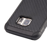 SAMSUNG GALAXY NOTE 7 TOUGH HYBRID CASE BLACK TPU + BLACK PC WITH CARBON FIBER FINISH