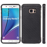 SAMSUNG GALAXY NOTE 7 TOUGH HYBRID CASE BLACK TPU + BLACK PC WITH CARBON FIBER FINISH