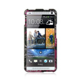 HTC ONE M7 CRYSTAL CASE PINK BUTTERFLY