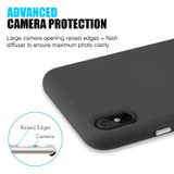 The Ezpress Anti-Slip Hybrid Case Black for iPhone XS Max