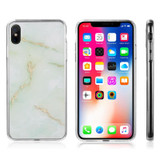 The Sparkling Marble Series Imd Soft Tpu Case - Green for iPhone XS Max