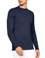 Under Armour ColdGear Armour Mock Fitted Long Sleeve Midnight Navy/Steel 1320805