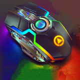 9itech wireless Gaming Mouse Rechargeable Gaming Mouse Silent Ergonomic 7 Keys RGB Backlit 1600 DPI mouse for Laptop Computer Pro Gamer