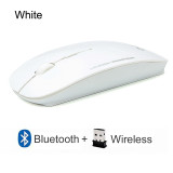 Wireless Mouse Computer Bluetooth Silent Mause Ergonomic Mouse 2.4Ghz USB Optical For Macbook Laptop PC