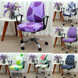 2pcs/set Universal Elastic Spandex Fabric Split Chair Back Cover+Seat Cover Anti-dirty Office Computer Chair Cover Stretch Case