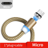 9itech 2m Magnetic Cable Micro USB Type C Cable For iPhone 11 7 Samsung s9 Fast Charging Magnetic Charger USB Cables Mobile Phone Cord