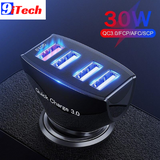9itech Car Charger Quick Charge QC 3.0 Car-Charger 4 Ports Fast Car phone Charger Phone Car USB Charger for Samsung Xiaomi iPhone