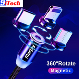 9itech Magnetic Cable Fast Charging Micro USB Type C Cable For iPhone Samsung Xiaomi Mobile Phone Magnet Charger USB Cord Wire