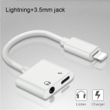 9itech 4 in 1 Headphone Adapter For iPhone 7 8 X XS 11 Phone Jack Adapter For Lightning To 3.5mm Audio Headphone Cable Charging