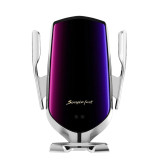 9itech Automatic Clamping Fast Charging Car Phone Holder For iPhone 12 11 XR For Samsung Mobile Phone 10W Car Wireless Charger