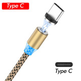 2m Magnetic Cable Micro USB Type C Fast Charging Type-C Magnet Charger Mobile Phone Cable USB C For Xiaomi iPhone 11 Xr Samsung