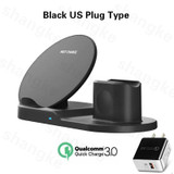 3 in 1 Fast Wireless Charger Dock Station Fast Charging for iPhone 12 12 Pro SE 11 XR XS for Apple Watch 2 3 4 5 for AirPods Pro