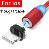 9itech Magnetic Micro USB Cable For iPhone Samsung Android Fast Charging Magnet Charger USB Type C Cable Mobile Phone Cord Wire