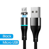 9itech Magnet Charger 3A Magnetic Cable Micro USB Cable Type C Cable Fast Charging For iPhone Samsung Android Mobile Phone Cord Wire