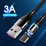 9itech Magnet Charger 3A Magnetic Cable Micro USB Cable Type C Cable Fast Charging For iPhone Samsung Android Mobile Phone Cord Wire