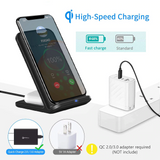 15W Qi Wireless Charger Stand For iPhone 12 Mini 11 Pro XS MAX XR X 8 Samsung S20 S10 Fast Charging Dock Station Phone Charger