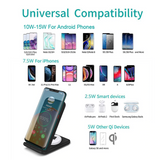 15W Qi Wireless Charger Stand For iPhone 12 Mini 11 Pro XS MAX XR X 8 Samsung S20 S10 Fast Charging Dock Station Phone Charger