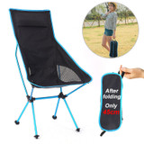 Outdoor Camping Chair Oxford Cloth Portable Folding Lengthen Camping Ultralight Chair Seat for Fishing