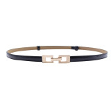 Elastic Women Belts Strap Thin Skinny Ladies Dress Waist Belt Leather Gold Buckle Female Red Belts Elastic Women Belts Strap Thin Skinny Ladies Dress Waist Belt Leather Gold Buckle Female Red Belts