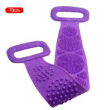Silicone Back Scrubber Soft Loofah Bath Towel Bath Belt Body Exfoliating Massage For Shower Body Cleaning Strap