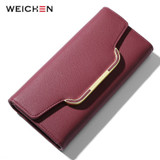 WEICHEN 2020 NEW Clutch Women Soft Leather Wallet