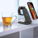 QI 10W Fast Charge 3 in 1 Wireless Charger for Iphone 11 Pro Charger Dock for Apple Watch 5 4 Airpods Pro Wireless Charge Stand