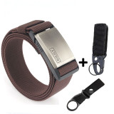 Fashion Nylon Belt Metal Magnetic Buckle Adjustable Belts For Men