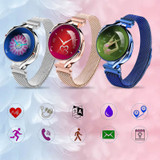 Women Luxury Heart Rate Monitor Blood Pressure Watch Fitness Tracker Sports Smart Bracelet