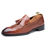 2019 Newest Men Tassel Loafers Italian Dress Shoes