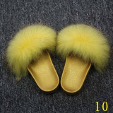 New Women's Furry Slippers Ladies Cute fur Hair Fluffy Slippers Women's Fur Slippers Winter Warm Slippers for Women Hot