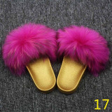 New Women's Furry Slippers Ladies Cute fur Hair Fluffy Slippers Women's Fur Slippers Winter Warm Slippers for Women Hot