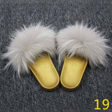 New Women's Furry Slippers Ladies Cute fur Hair Fluffy Slippers Women's Fur Slippers Winter Warm Slippers for Women Hot