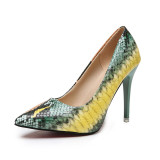 Stiletto Heels High Pumps Women Snake Skin Pumps Pointed Toe Shoes Female Shallow Party Shoes Ladies Spring Big Size 42 Dropship