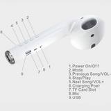 Giant Headset Speaker Bluetooth Earphone Mode Wireless Portable Speaker Music Loudspeaker Support FM Radio Mic TF Card AUX Cable