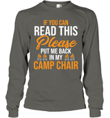 CAMPING IF YOU CAN READ THIS PLEASE PUT ME BACK IN MY CAMP CHAIR
