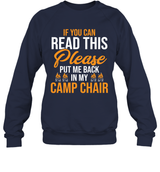 CAMPING IF YOU CAN READ THIS PLEASE PUT ME BACK IN MY CAMP CHAIR