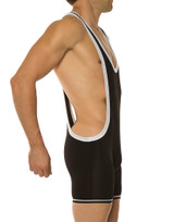Go Softwear AJ Zephyr Mesh Wrestling Singlet Black 8778