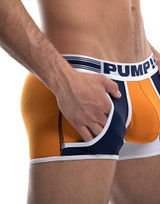 PUMP Varsity Low Rise Cotton Mesh Jogger Trunk Orange/Navy/White 11081