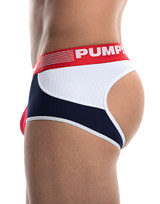 PUMP Academy Access Backless Trunk Navy/Red/White 15037