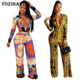 Women Full Length Jumpsuits Sexy Skinny V-neck Long Sleeve Jumpsuits for Women Elegant Rompers Overall Trousers Party Playsuit