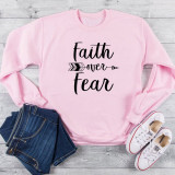 Faith Over Fear Christian Sweatshirt | Heavens Apparel Faith Over Fear Christian Sweatshirt | Heavens Apparel