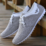 Men Casual Shoes Comfortable Canvas Shoes For Male Fashion Flat Brand Lace Up Zapatos de Hombre Men's Driving Sneakers 2020